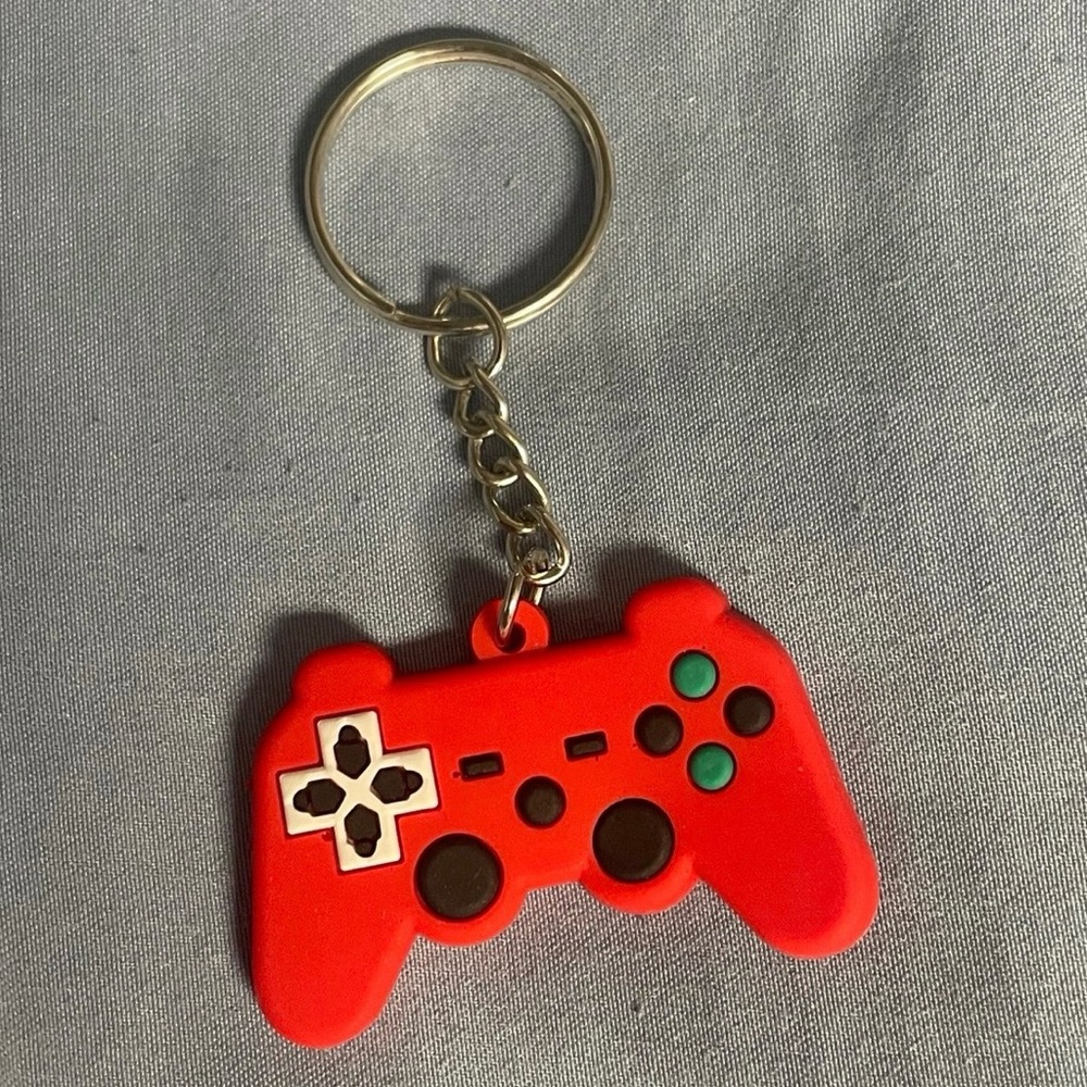 Red Game Controller Keychain
